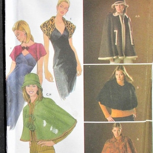 Simplicity pattern 4880 FREE SHIP! Size Bb L Xl women&#39;s poncho overcoat shawl capelet cape shrug