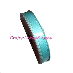 Celebrate it Ribbon, blau 3/8 "Satin genähte Kante Ribbon trim 3 Yards (V83)