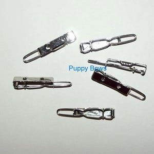 Miniaturas de itens artesanais para laços de cachorro, 20 mm, presilha de metal para cabelo, faça você mesmo