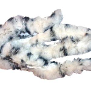 1yd black/white striped faux fur trim artificial furry strip sewing crafts diy