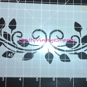 Leaves Ivy vine leaf  border wall Stencil for tile and crafts 12&quot; x 4.5&quot;  (Q207)