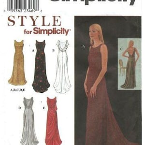 Wzór Simplicity 8946 darmowa wysyłka! Rozmiar 8-18, sukienka wieczorowa w stylu vintage na bal maturalny