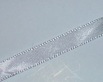 Silver gray single faced satin  1/4"  Ribbon trim 50 yards (xa84)