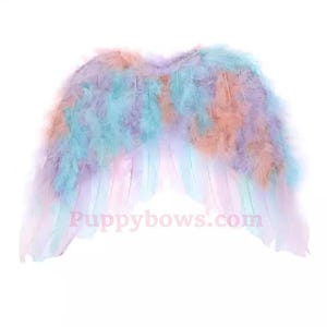 Halloween engelenvleugels voor honden eenhoorn pastel hondenkostuum veer 15lb - 55lb