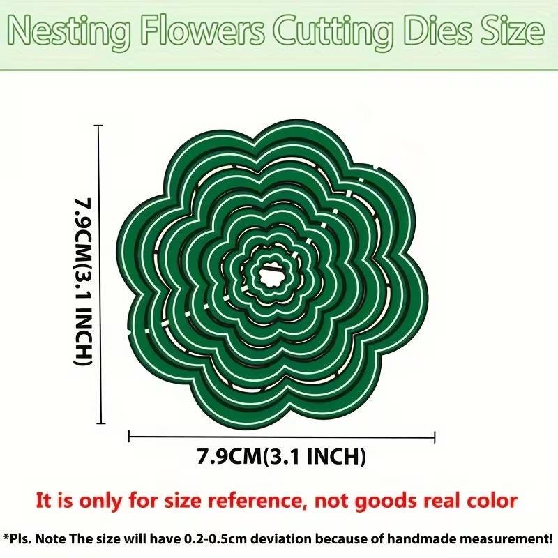 Small Nested Loopy Flower Metal Die Cut Cutting Dies - Etsy