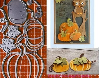 Harvest fall autumn thanksgiving pumpkin metal cutting dies cut machine cutter die