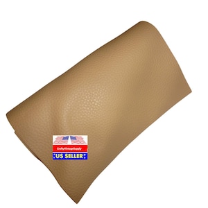 Old gold pebble faux leather fabric sheet for crafting hair bows