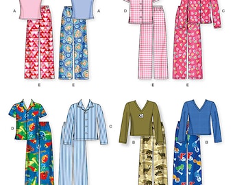 Kinderpyjama Oberteil Nähen - Kostenlose Schnittmuster Datenbank