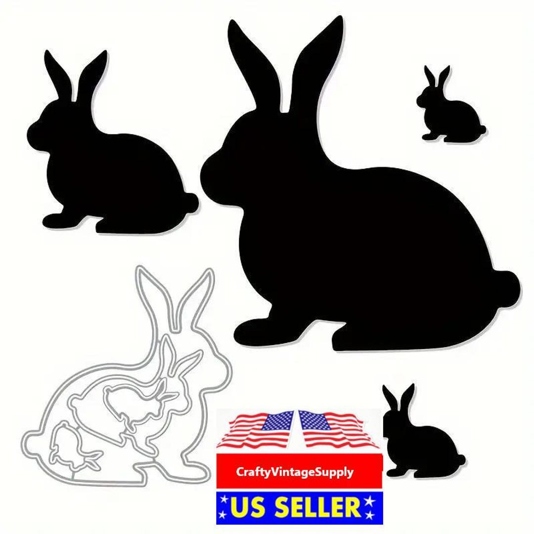 Cutter Machine For Rabbits Nested Easter Bunny Rabbits Metal Cutting Dies Cut Machine Cutter Die ...