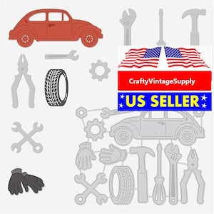 13 Stück Auto Mechaniker Reifen Reparatur Werkzeuge Metallstanzformen cut Cutter sterben