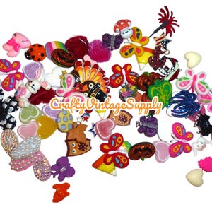 100pcs assorted flatback cabochon appliques craft embellishment