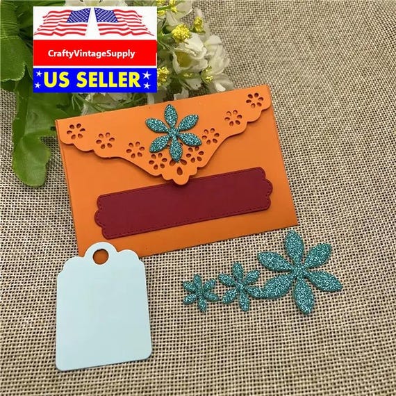 GLOBLELAND Fustelle Da Taglio per Biglietti Pieghevoli 3D per Fai Da Te Scrapbooking Cornice In Metallo Da Visita Fustelle di Auguri per La Creazione di Biglietti Goffratura Decor