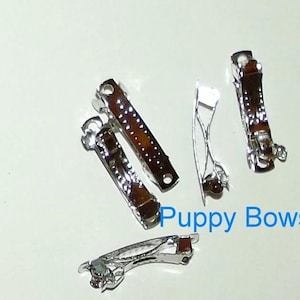 Dog hair bows DIY LOT craft supplies 30mm  french barrette clip hairpins