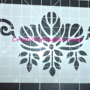Pineapple art deco scrollwork  border wall Stencil for tile and crafts 12&quot; x 4&quot;  (Q203)