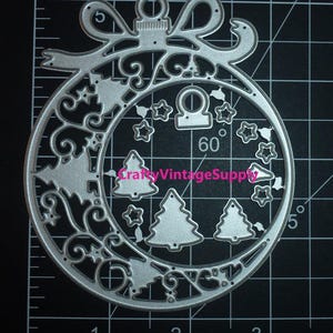 Weihnachten Schneekugel Ornament Kranz Metallstanzformen Schneidemaschine Cutter sterben