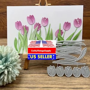 Frühlingstulpen Blumen Garten Metallstanzformen Schneidemaschine Cutter sterben