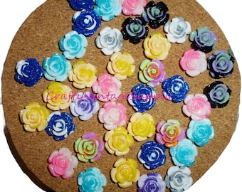 8 punaises veelkleurige rozen push pins geassorteerde kleuren decorateur message board punaises (v114)