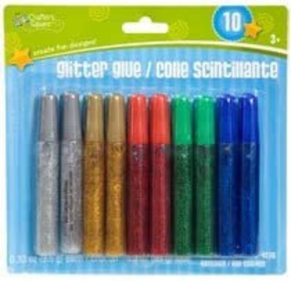 Crafter's Square 50 Pens Glitter Glue 5 Packs X 10 Pens Each Q67 
