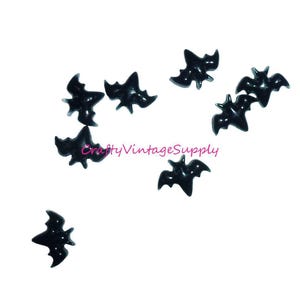 Halloween black bats 50-100 pieces nail art resin tiny quicksand shaker