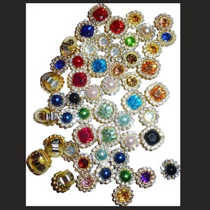 Bow super tiny rhinestone gems with latex bands for dog pet hair bows