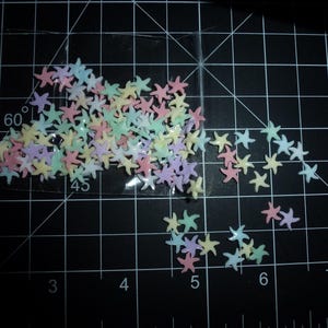 Sea starfish, extra super tiny opaque pastel pink blue white 50  nail art  (pu92)