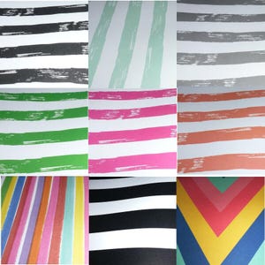 Bold stripes  scrapbook sold by single sheet 12" x 12" paper you choose