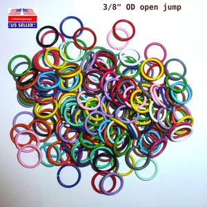 100pcs Open or split jump rings You Choose multicolor twisty for jewelry