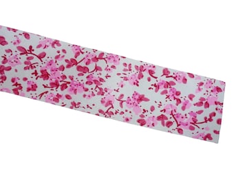 Baumwollstoffband rosa Kirschblüten 5 Meter (Z65)