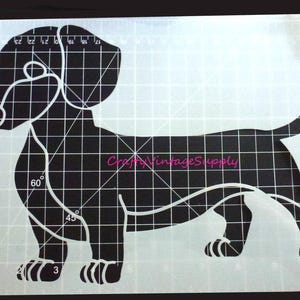 Dachshund dog  stencil free ship 11" x 8" (y59)