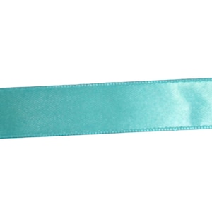 Türkisblaues doppelseitiges Satinband 5/20 cm Satinband 6 Meter (xa83)