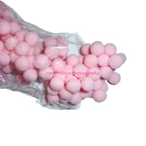 Pompoms 150pcs baby pink mixed felt pom pon balls 1/2&quot; 15mm USA SELLER