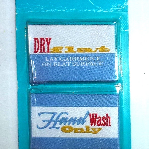 Wrights Garment labels handmade hand wash dry flat sweater clothing care label (xa26)