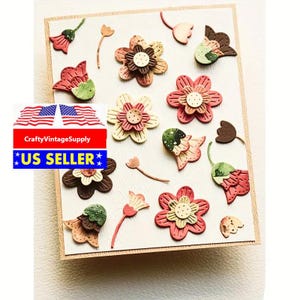 Tulp klok bloemen bloemblaadjes metalen ambacht gestanst papier snijmachines;