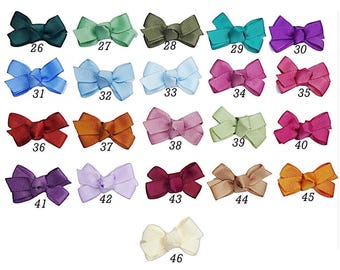 Puppy bows ~  super tiny 1.5" knot hair bowknot bow bands or barrette