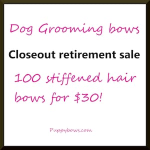 100 dog grooming bows for 30.00 hair bow for dog groomer tools random assortment