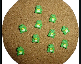 Leuke kikkers 10 punaises punaises decorateur punaises voor prikborden