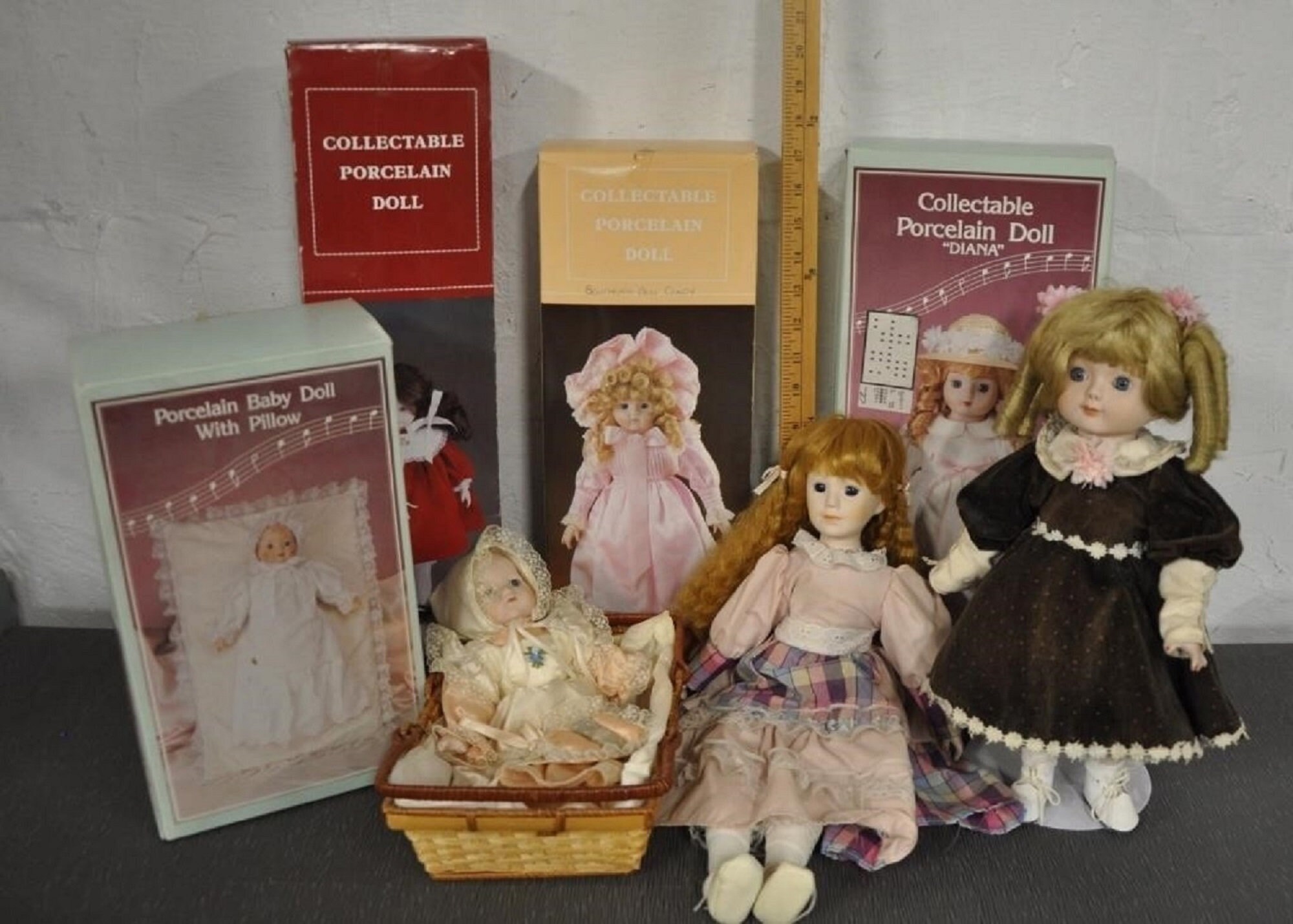 LOT of 7 Vintage collectable PORCELAIN DOLLS some new or Etsy