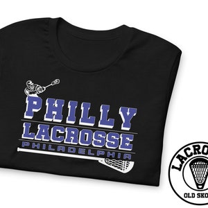PHILADELPHIA LACROSSE RETRO T-shirt unisex - Premiere Lax Champions Philly Lacrosse vintage stile retrò tee lacrosse abbigliamento Pro team
