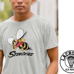 SYRACUSE STINGERS LACROSSE T-Shirt - Unisex Men Women Retro Rare Vintage 1974 Lax Old School Team 70s 80s Sport