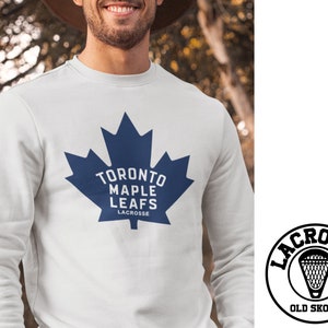 TORONTO MAPLE LEAFS Lacrosse - Unisex Sweatshirt - Classic Canadian Lax Team National League Jumper Retro Vintage Box