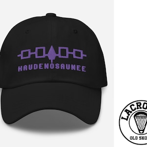 HAUDENOSAUNEE LACROSSE - Cap Lax Classic - Lax Native Mll Pll Nll League Team Lacrosse Mann Frau Hut Cap Old Skool Retro Classic Vintage