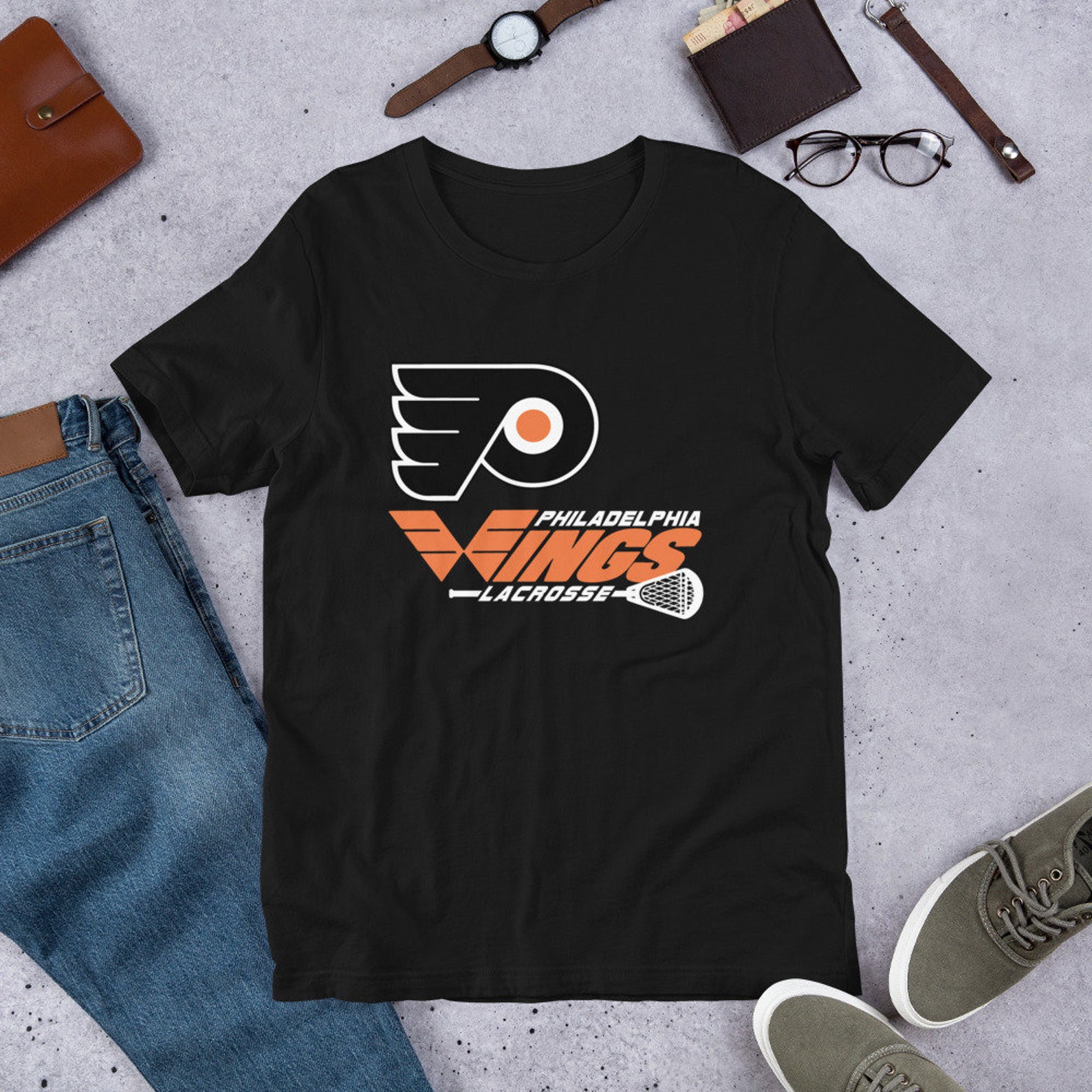 PHILADELPHIA WINGS LACROSSE Unisex Tshirt Lax Native Mll Etsy