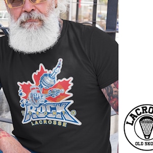 TORONTO ROCK LACROSSE - T-shirt unisex - Lax Native Mll Pll Nll League team Equipment Uomo Donna Tee Old Skool Retro Classic Vintage
