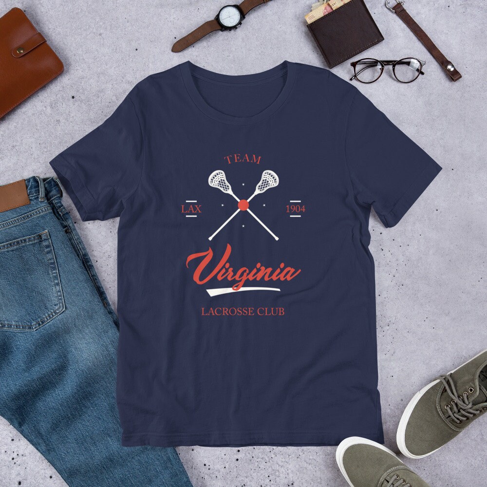 VIRGINIA LACROSSE Unisex T Shirt Vintage Lax Native Mll - Etsy
