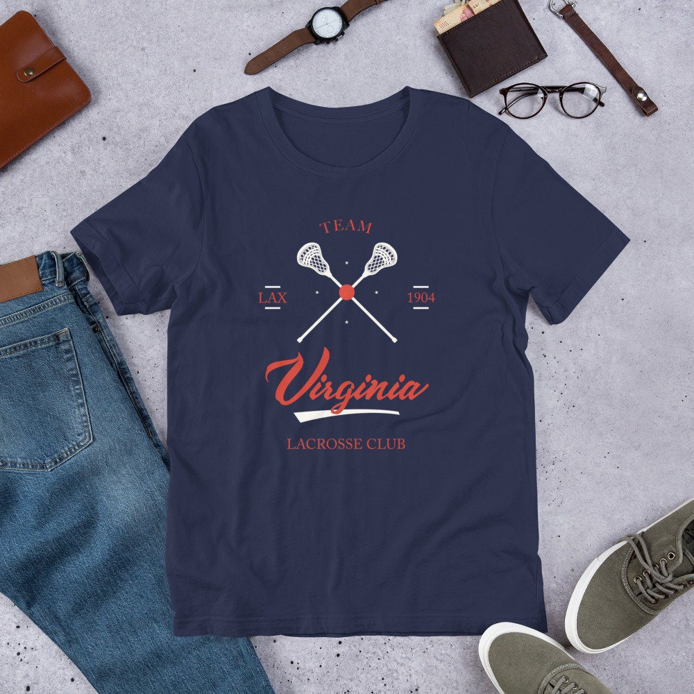 VIRGINIA LACROSSE Unisex T Shirt Vintage Lax Native Mll Etsy