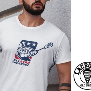 ALL STAR LACROSSE - T-Shirt Unisex Men Women League America Usa Lax Pll Ncaa Sport Team Native Tee National Pro