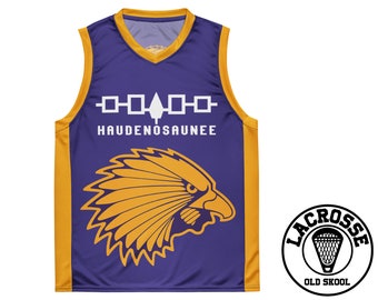 HAUDENOSAUNEE LACROSSE RARE Unisex Pinnie! Get that Pro feel on and off the field! Native Iroquois Lax Classic Training & Game Top.