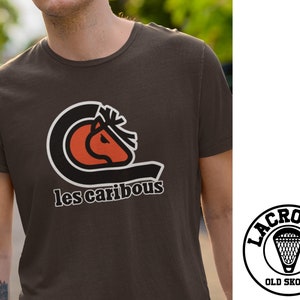 QUEBEC CARIBOUS LACROSSE - T-shirt unisex - Team Lax Canada Nll League Jersey Equipment Tee Old Skool Retro Classic Vintage