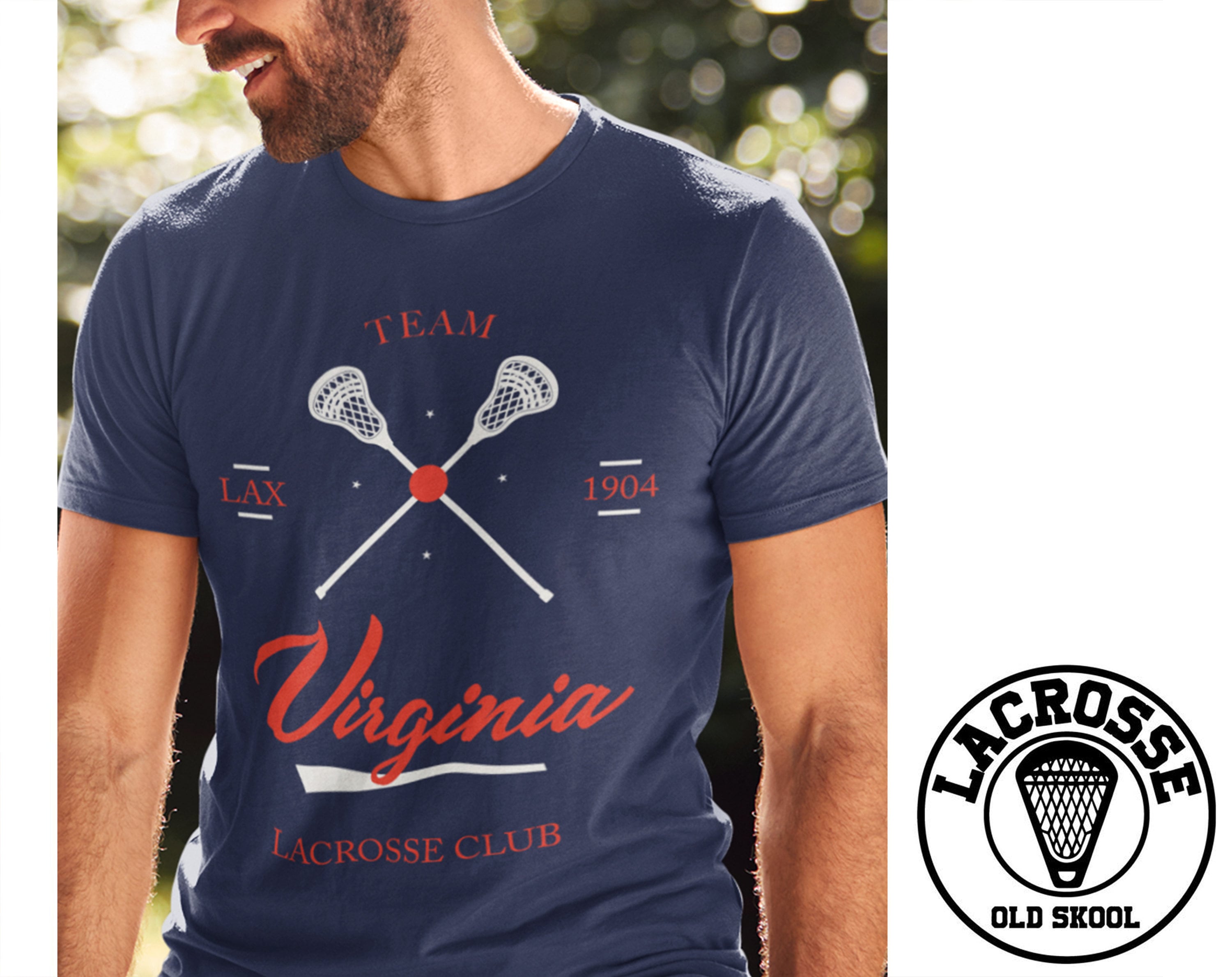 VIRGINIA LACROSSE Unisex T Shirt Vintage Lax Native Mll Etsy