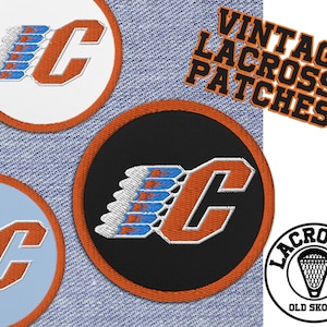 SIX NATIONS CHIEFS Patch - Vintage Embroidered Box Lacrosse Team Nll Native Team Mann Cup Pll Mll Ncaa Nll Vintage Retro Denim